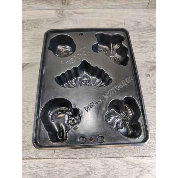 JELLO Brand Black Plastic gelatin MOLD Ice Cube Tray Kitchen Halloween Party - Picture 2 of 7